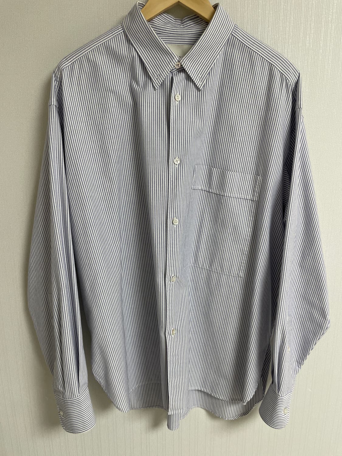 스튜디오니콜슨 셔츠 스트라이프 블루 상품이미지5