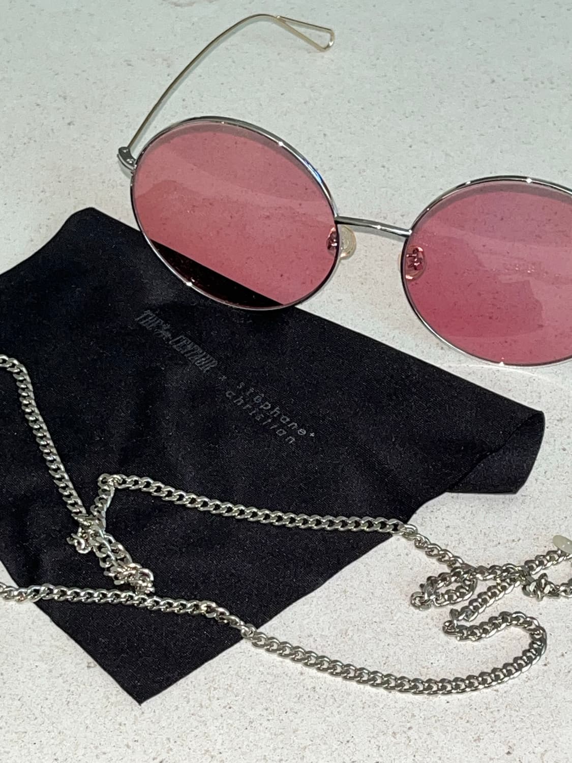 더 센토르 X 스테판 크리스티앙 틴티드 선글라스 핑크 상품이미지1