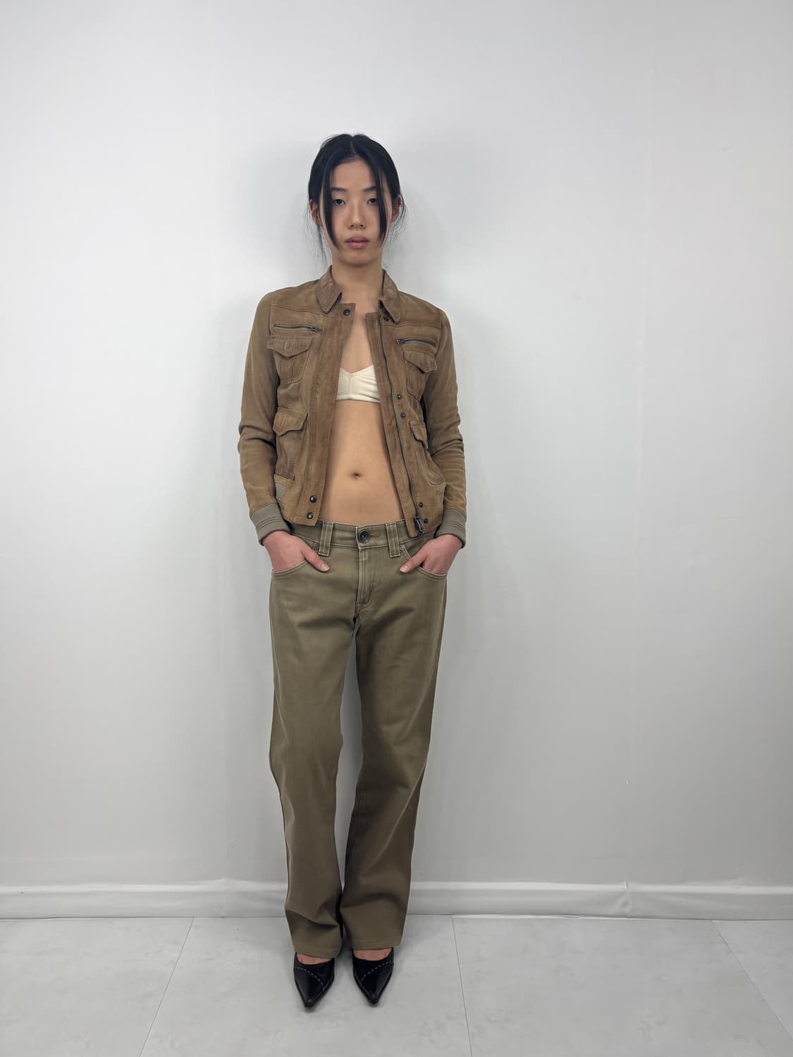 CAMEL LAMBSKIN SUEDE JACKET 상품이미지2