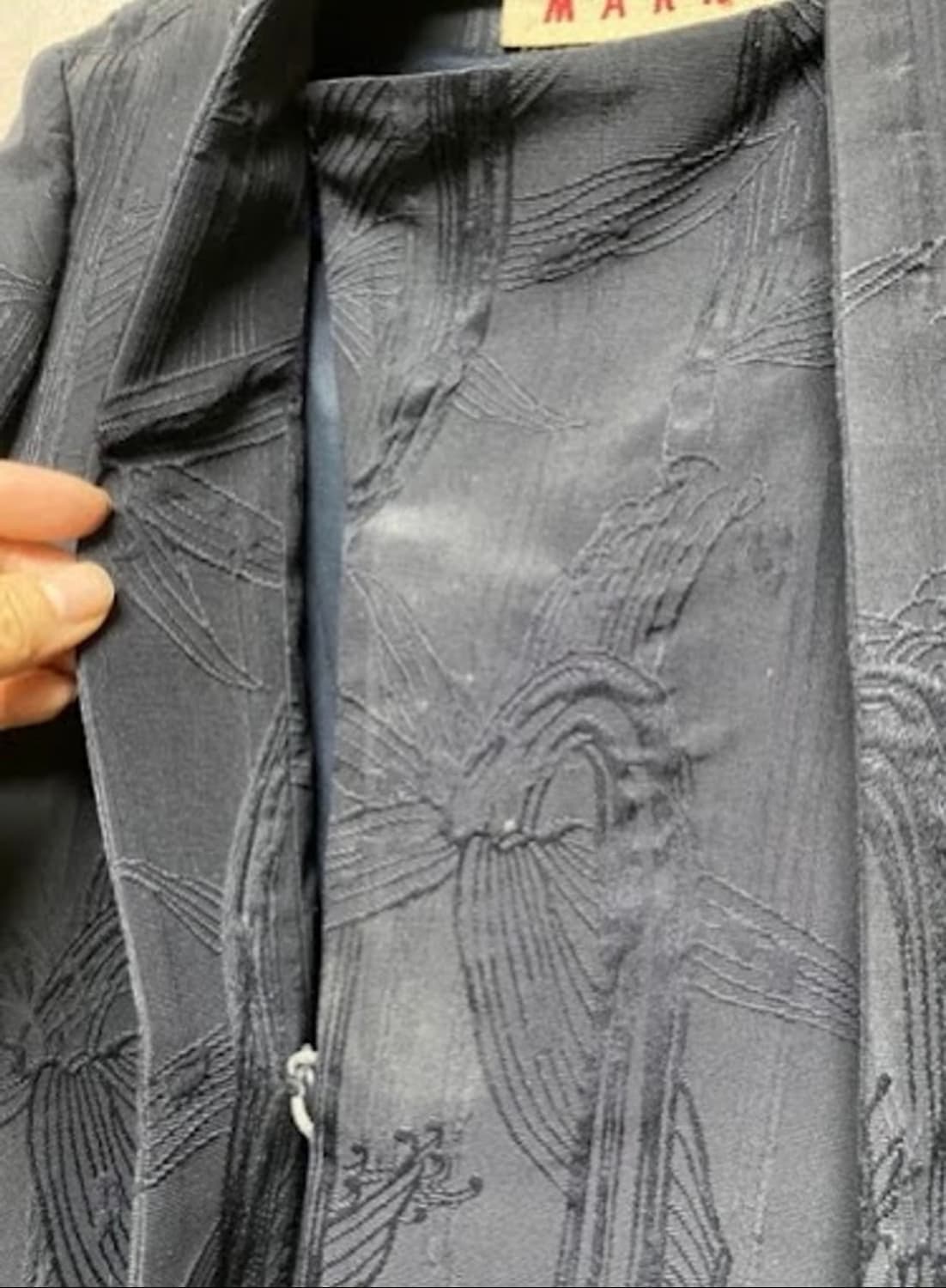 [MARNI] 아카이브 실크 혼방 자카드 벌룬 슬리브 재킷 상품이미지5