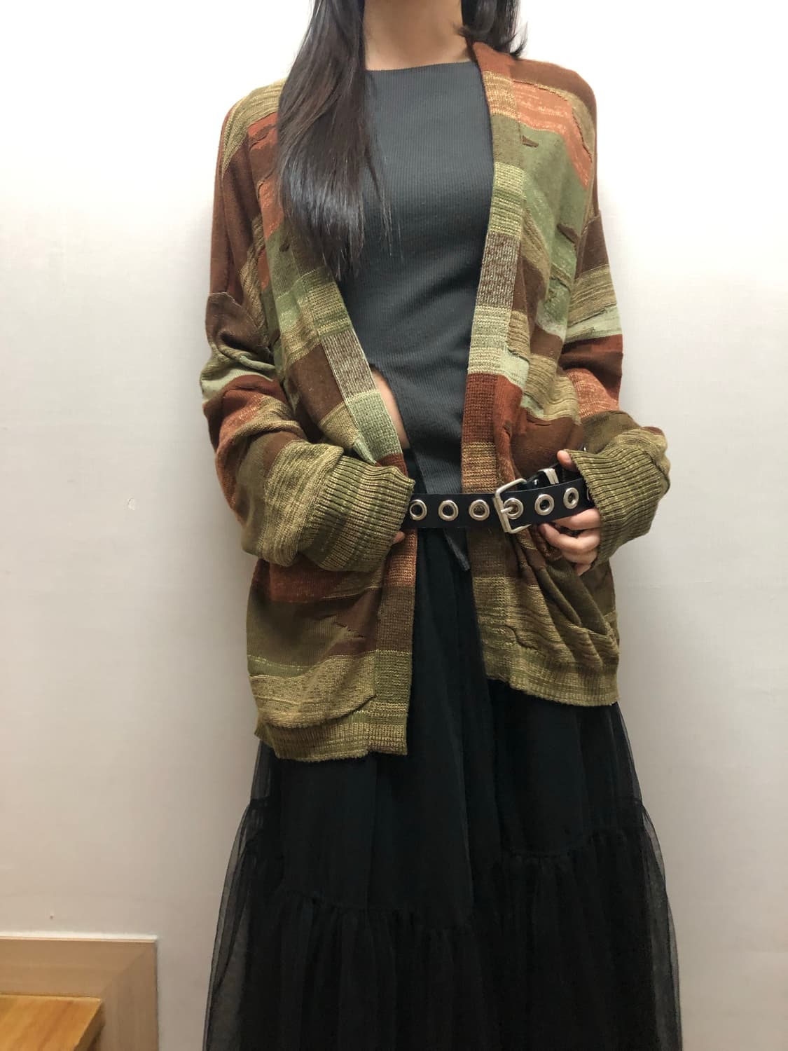 빈티지 히피 롱 가디건 상품이미지2