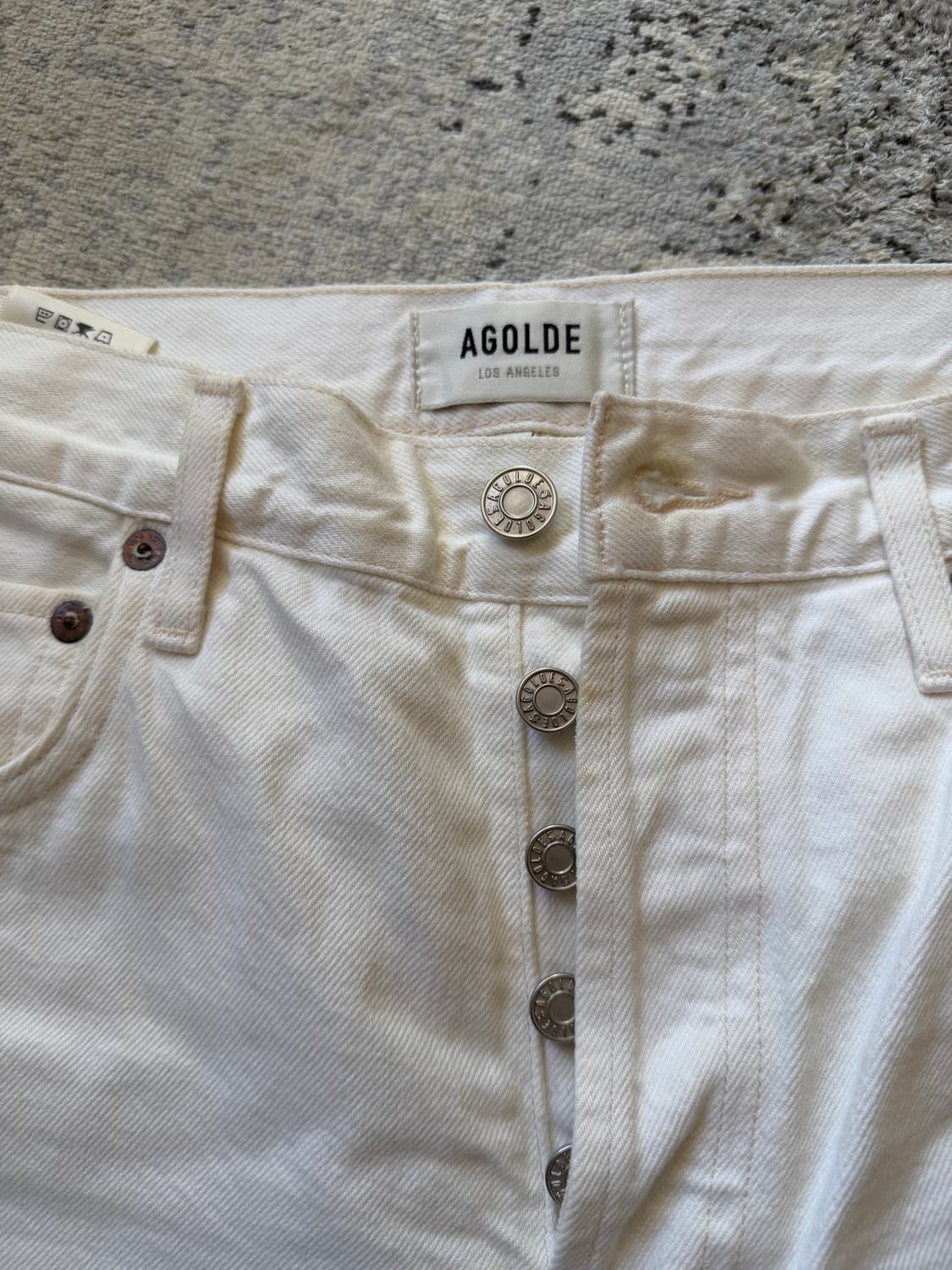 Agolde white straight denim 에이골디 화이트 데님  상품이미지2
