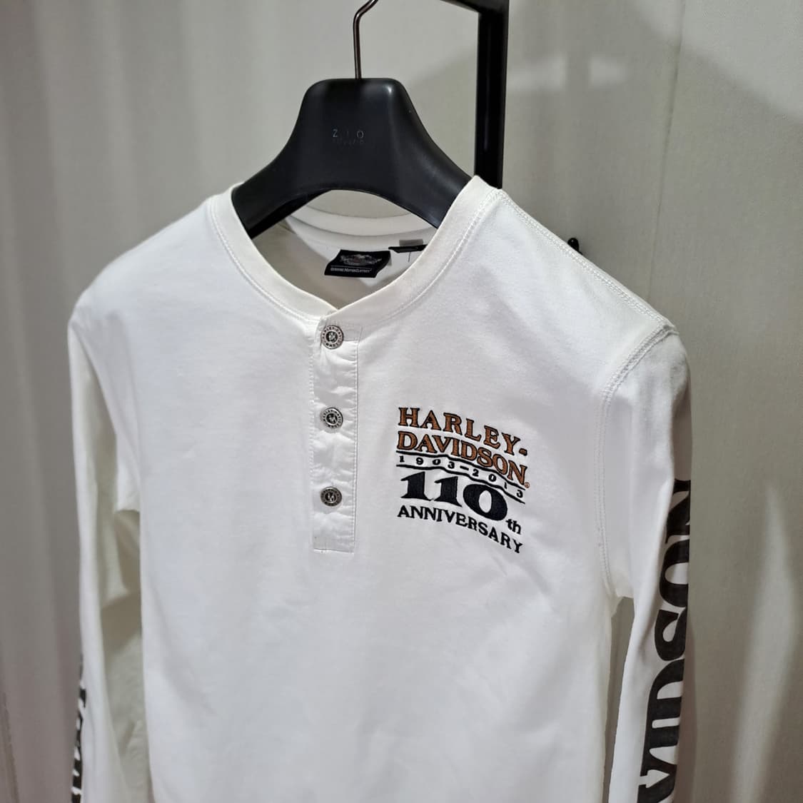 (택포) 할리데이비슨 110주년 헨리넥 롱슬리브 B544 상품이미지2