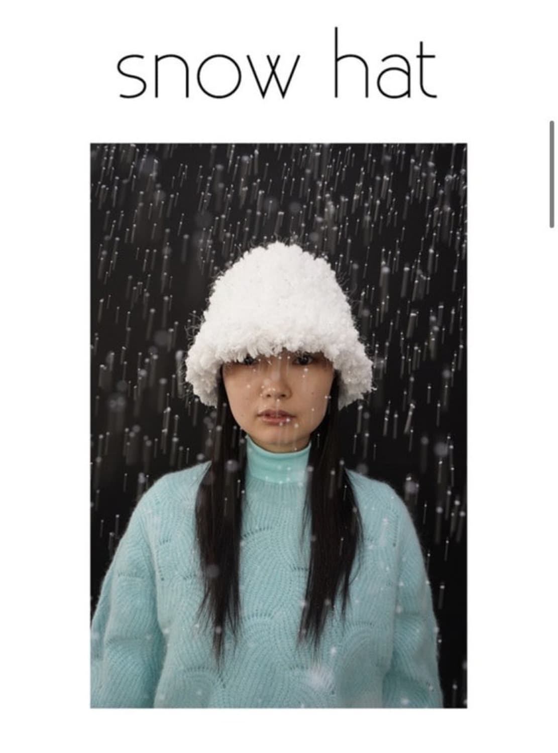 고로고라 스노우햇 gorro gorra 완전 새상품 받은 그대로 상품이미지2