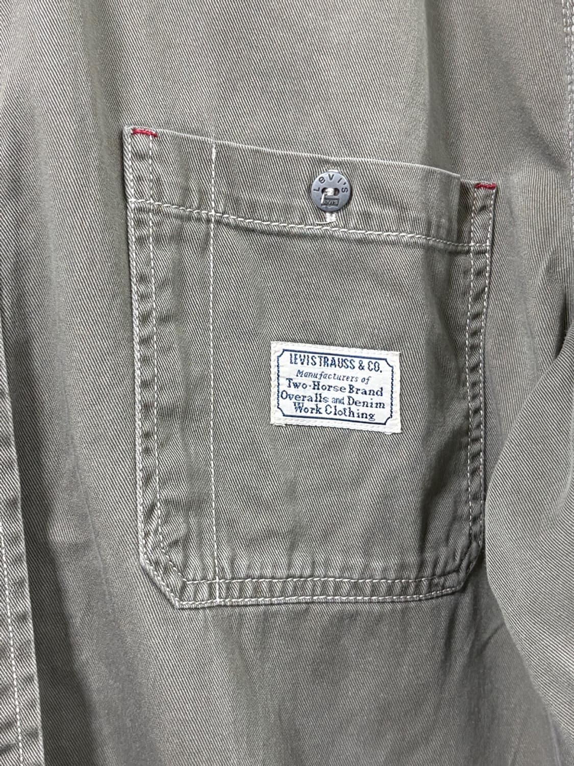 90s 리바이스(Levi's) 펜 슬롯 포켓 워크 셔츠 상품이미지2