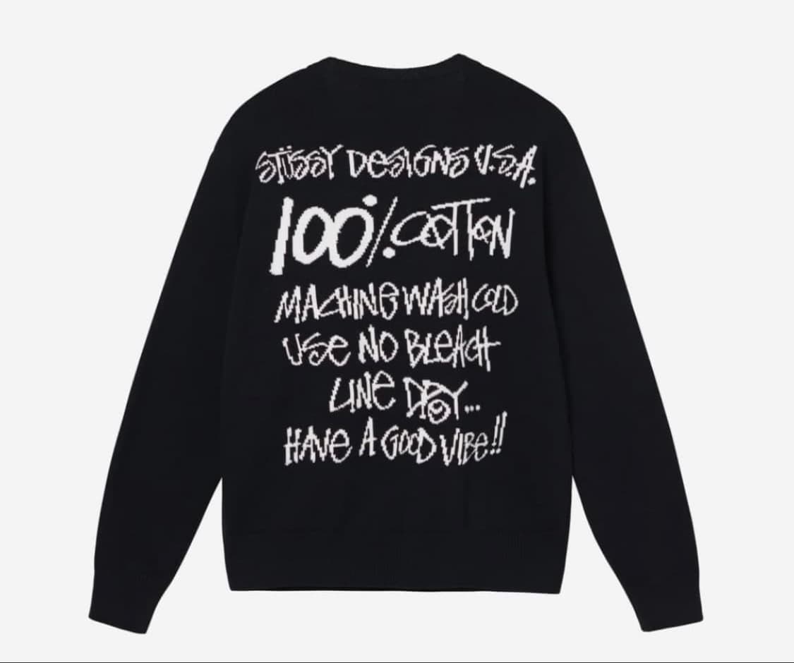 스투시 케어라벨 니트 상품이미지1