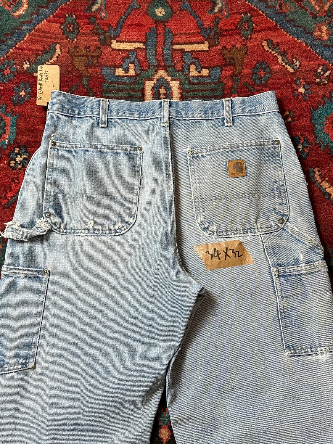 OG 칼하트 데님 더블니 팬츠 칼하트 B73 썩블니 상품이미지6