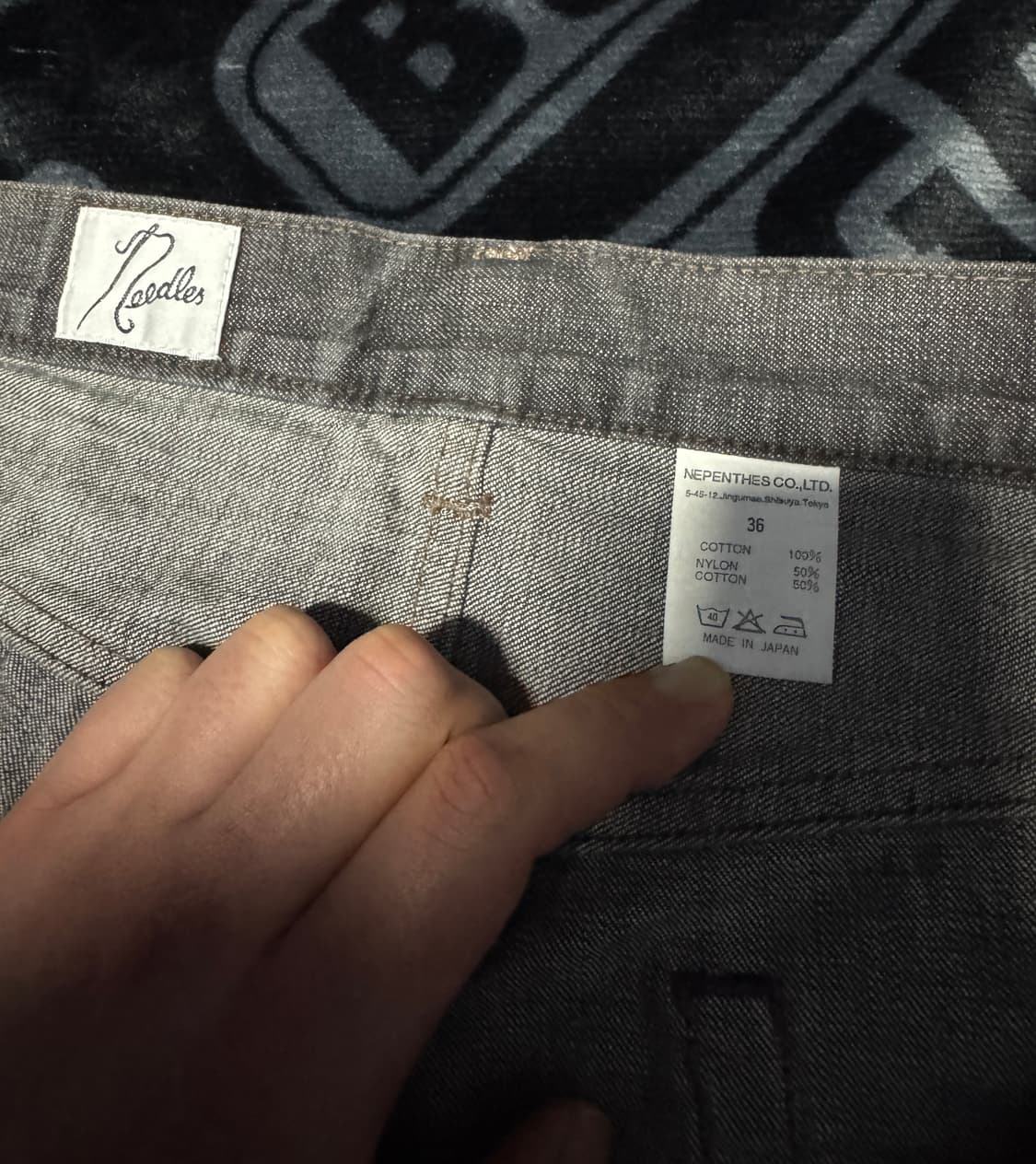 니들스 그레이 데님팬츠 상품이미지4