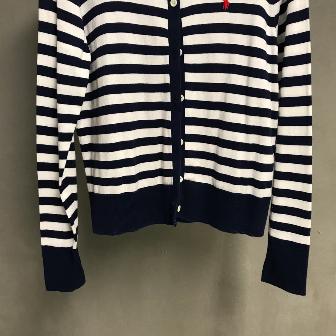 폴로 랄프로렌 QR 스트라이프 가디건 L(W) 상품이미지3