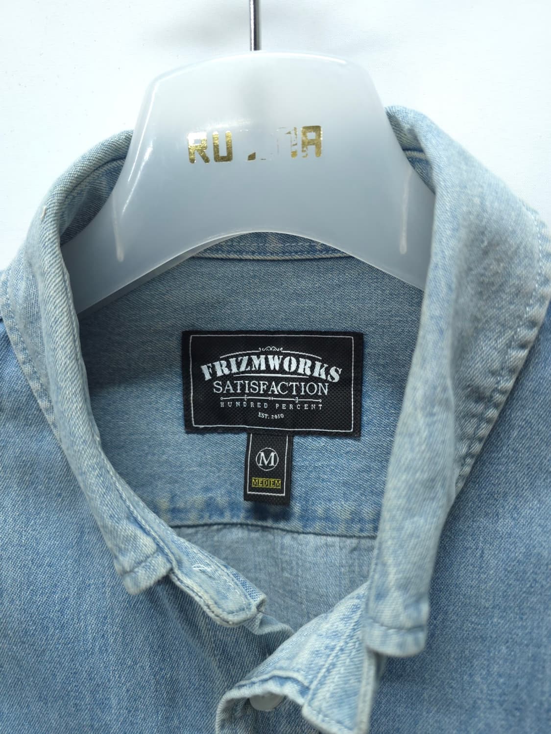 프리즘웍스 라이트 데님 워싱셔츠 (95~100) 상품이미지3