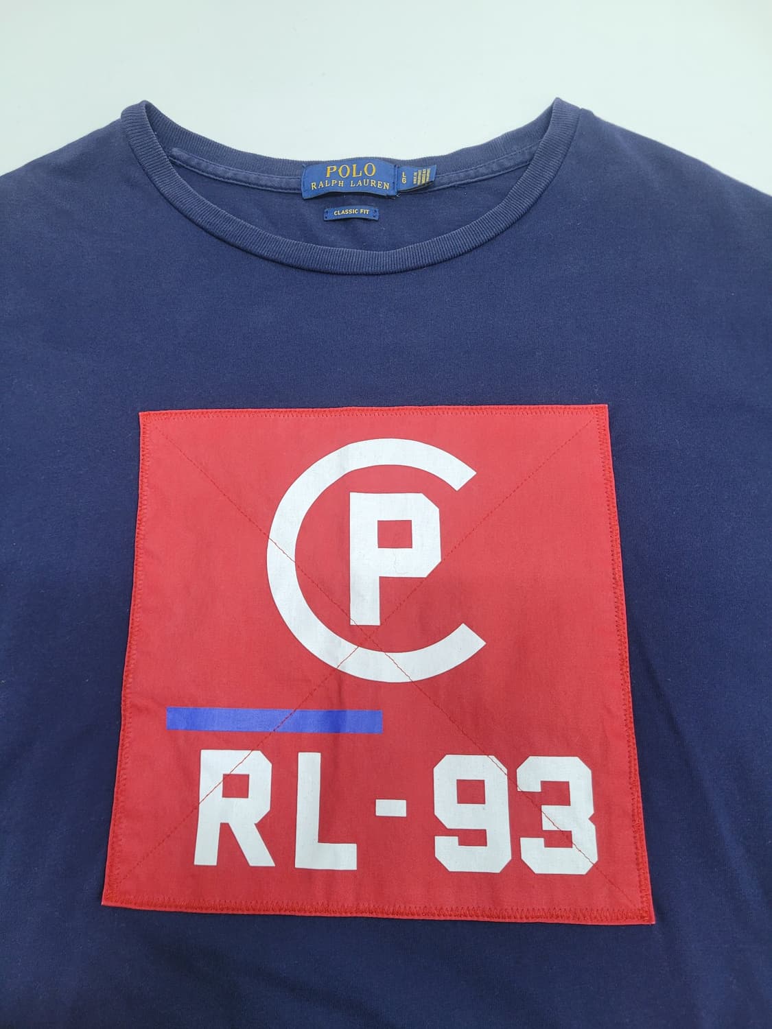 POLO 폴로 랄프로렌 CP-93 아카이브 반팔 셔츠 / 남 L 네이비
 상품이미지3