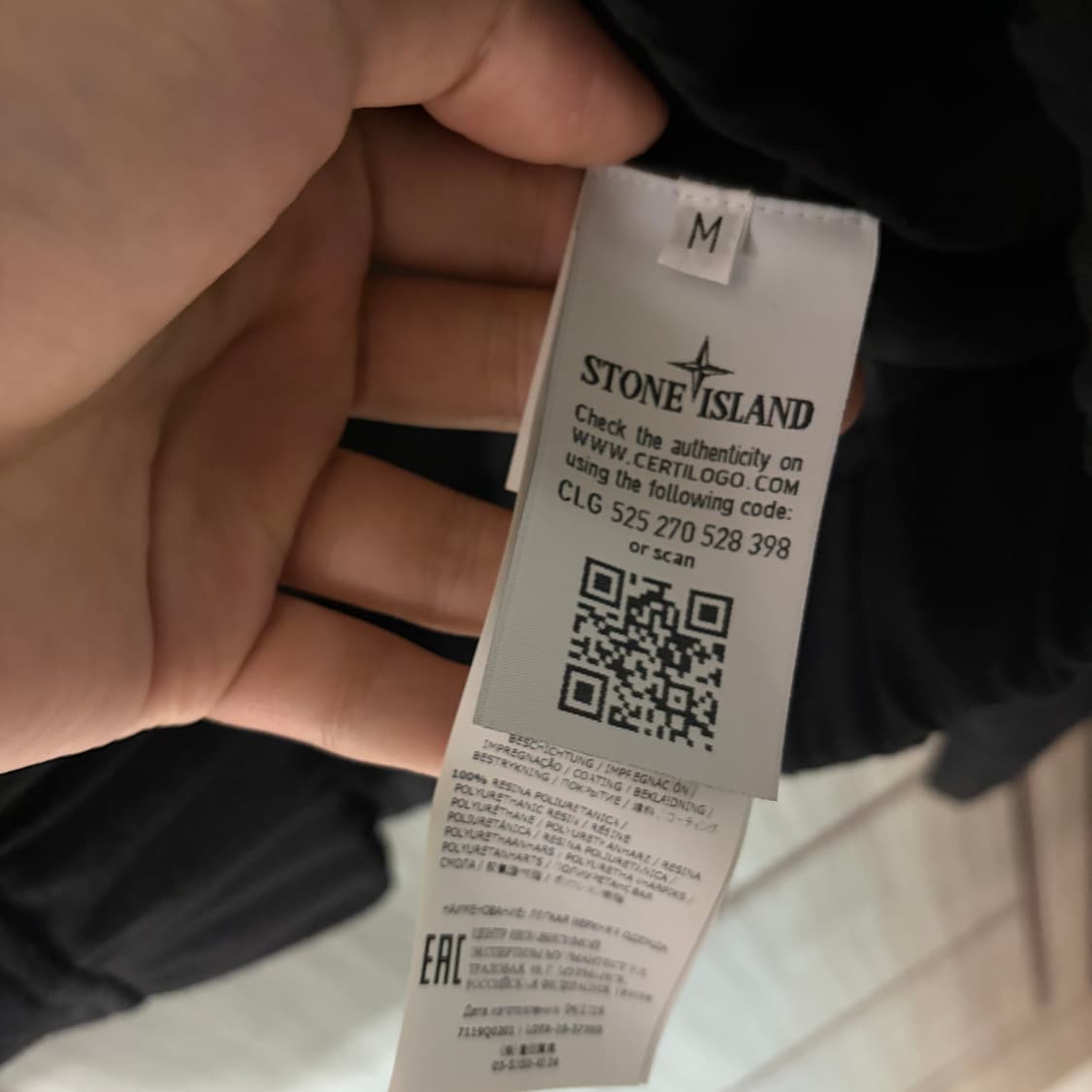 새상품(M)스톤아일랜드 쉐도우프로젝트 블랙 후드 자켓 상품이미지6