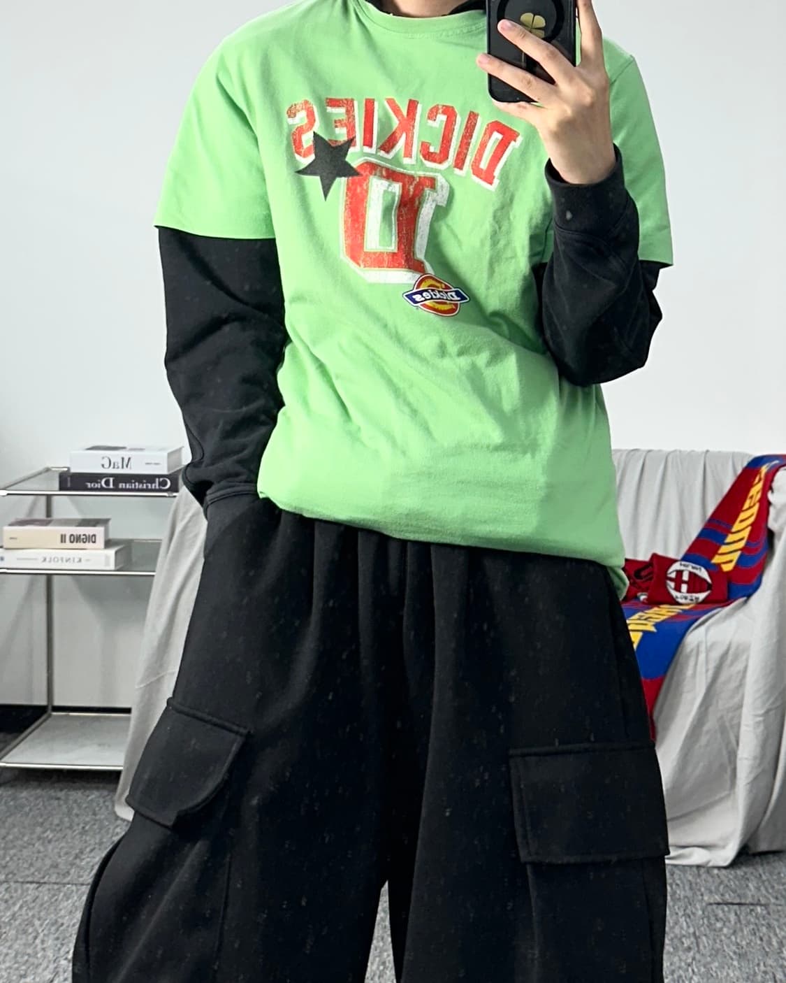 디키즈 y2k 그린 반팔 L 상품이미지3