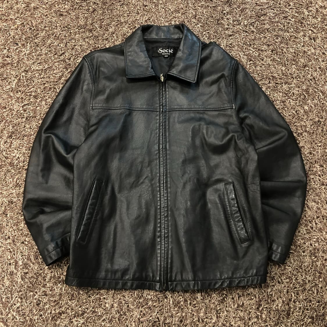 빈티지 양가죽 집업 레더 가죽 자켓 상품이미지1