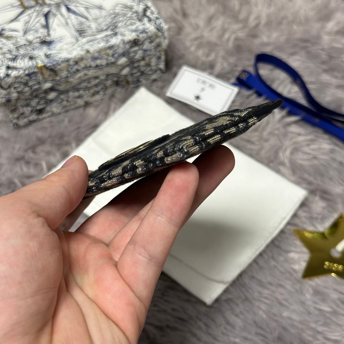 [풀구성] 디올 오블리크 몽테인30 카드지갑 베이지 상품이미지4