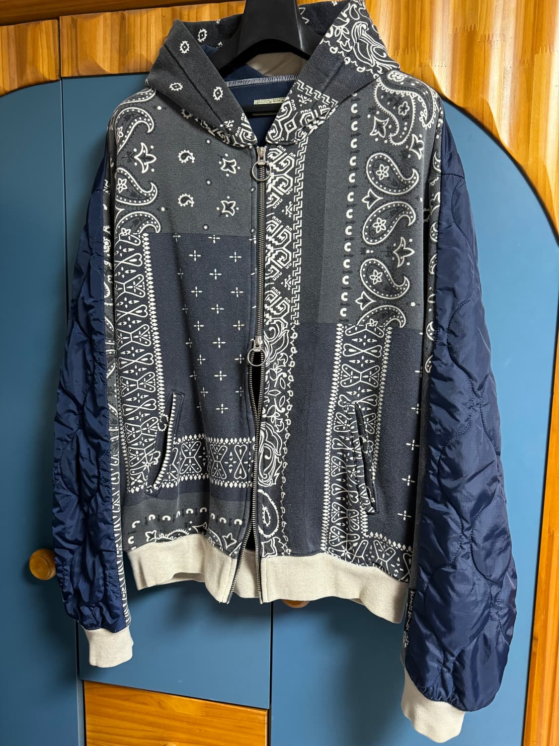 캐피탈 플리스 반다나 비부악 후드집업 블랙[4] 상품이미지2