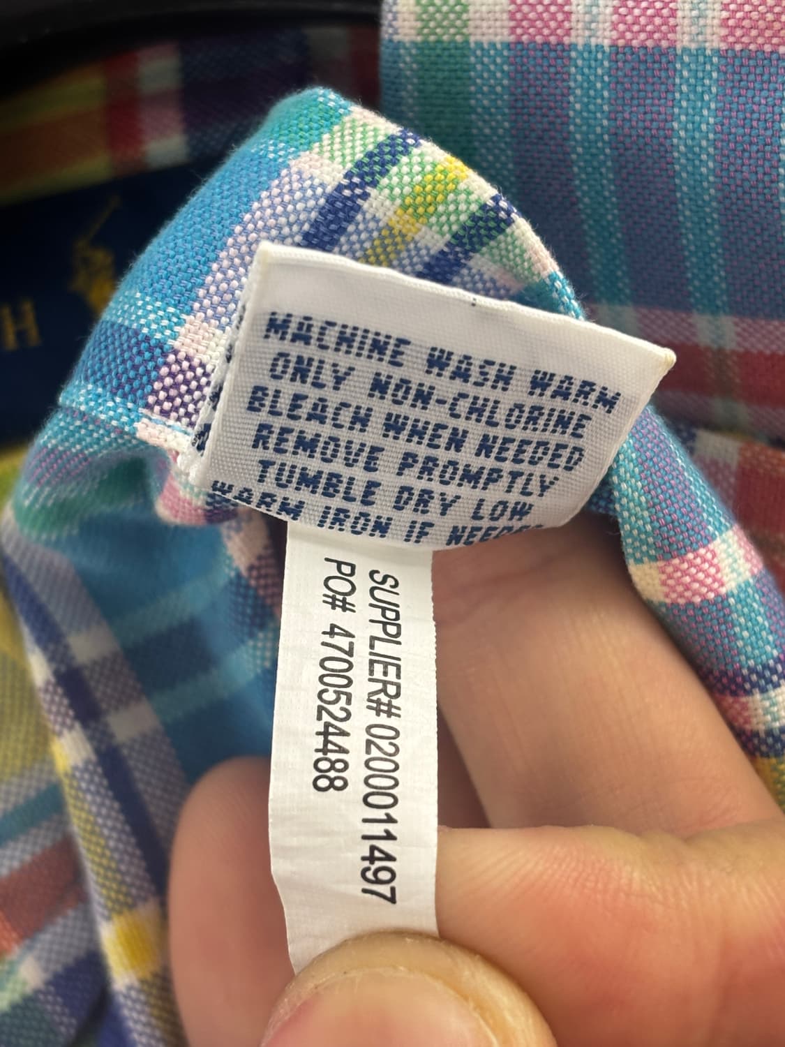 폴로 랄프로렌 체크 반팔 셔츠 M 상품이미지6