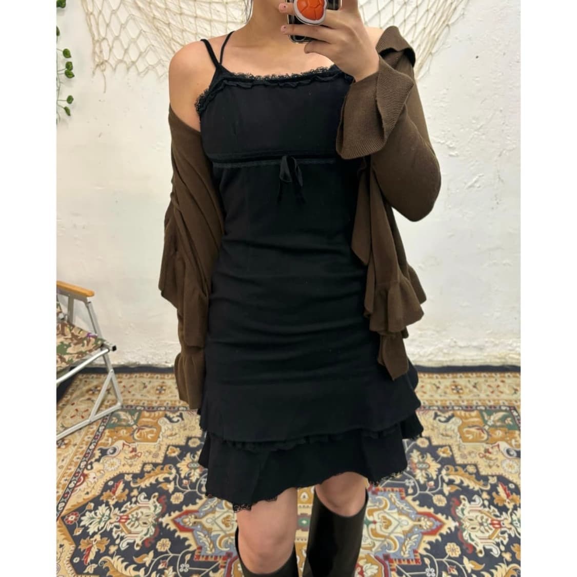 빈티지 나시 원피스 상품이미지2