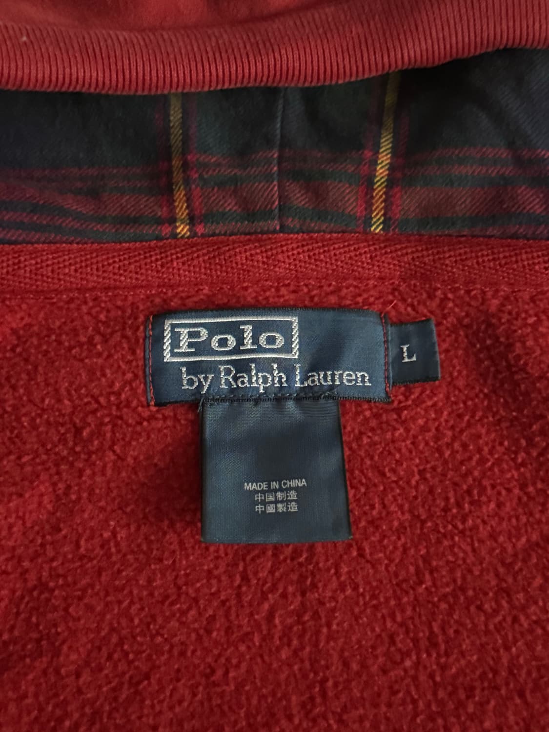 폴로 랄프로렌 빅포니 체크 후드집업 상품이미지6