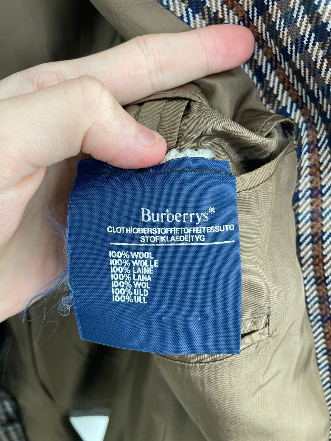 버버리 체크 자켓 상품이미지5