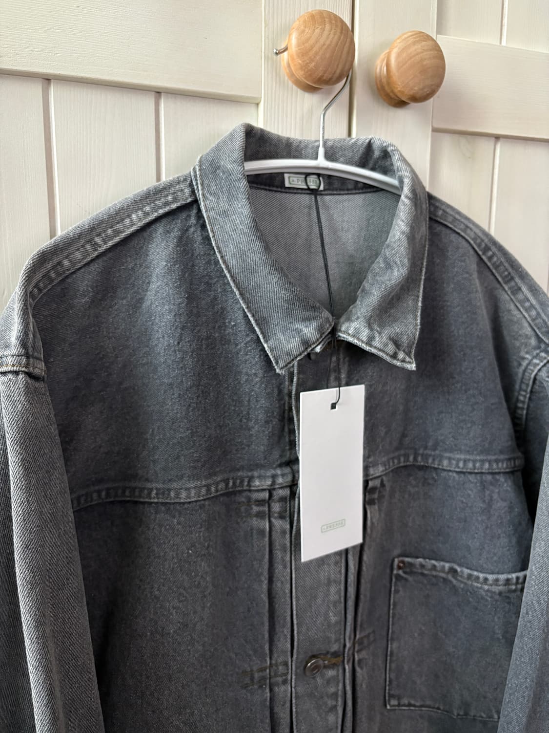 아프레쎄 타입 원 데님 자켓 그레이 46사이즈 상품이미지3