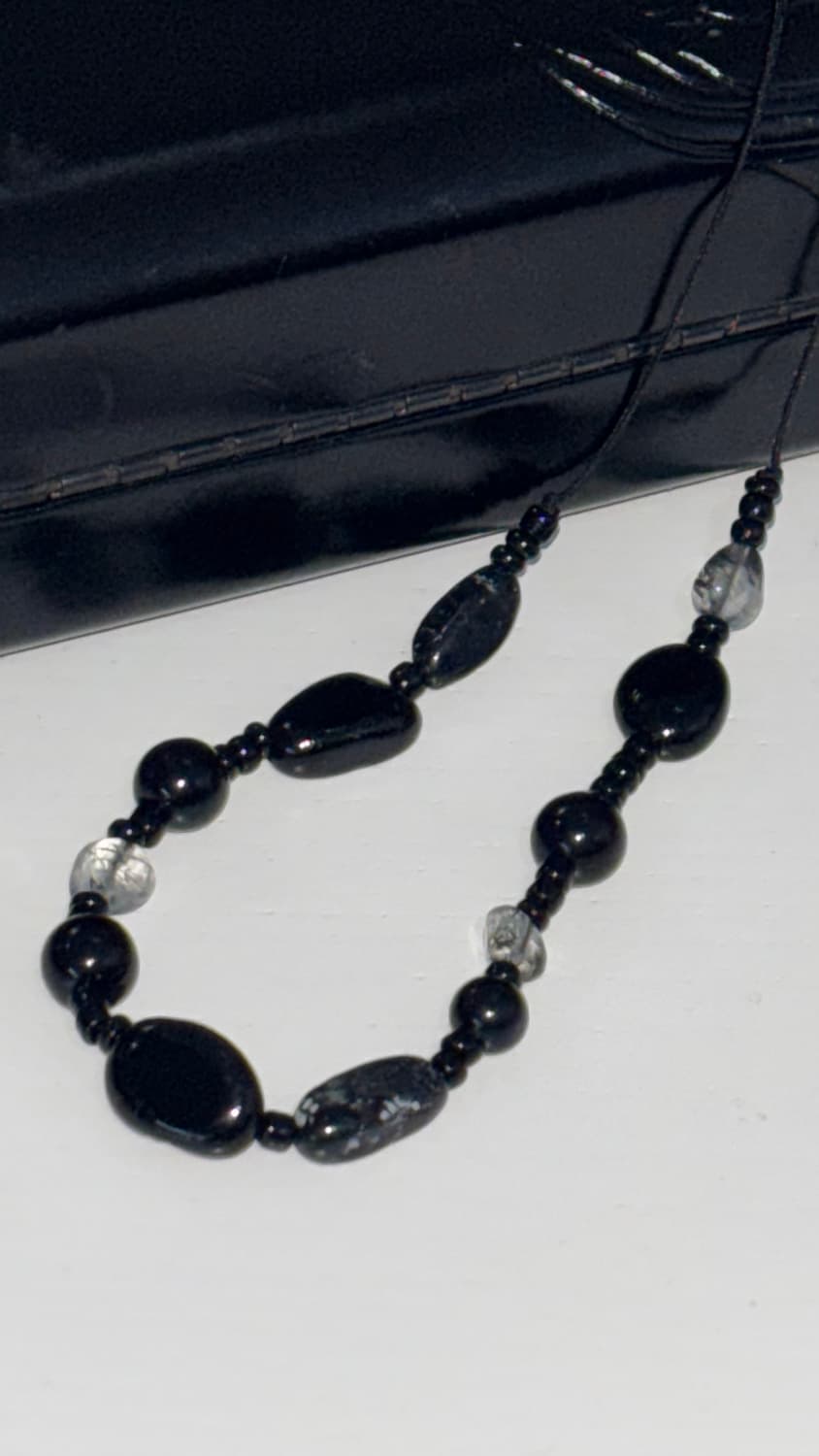 Mixed Obsidian Necklace 상품이미지5