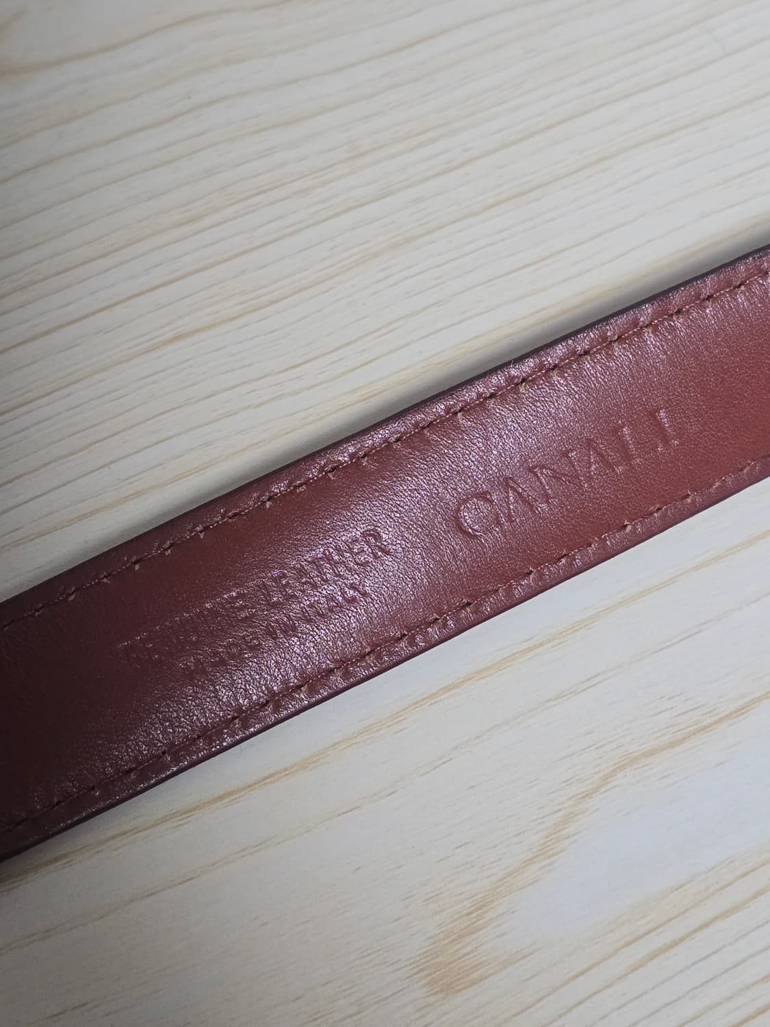 Canali 카날리 브라운 크로커 빈티지 벨트  상품이미지5