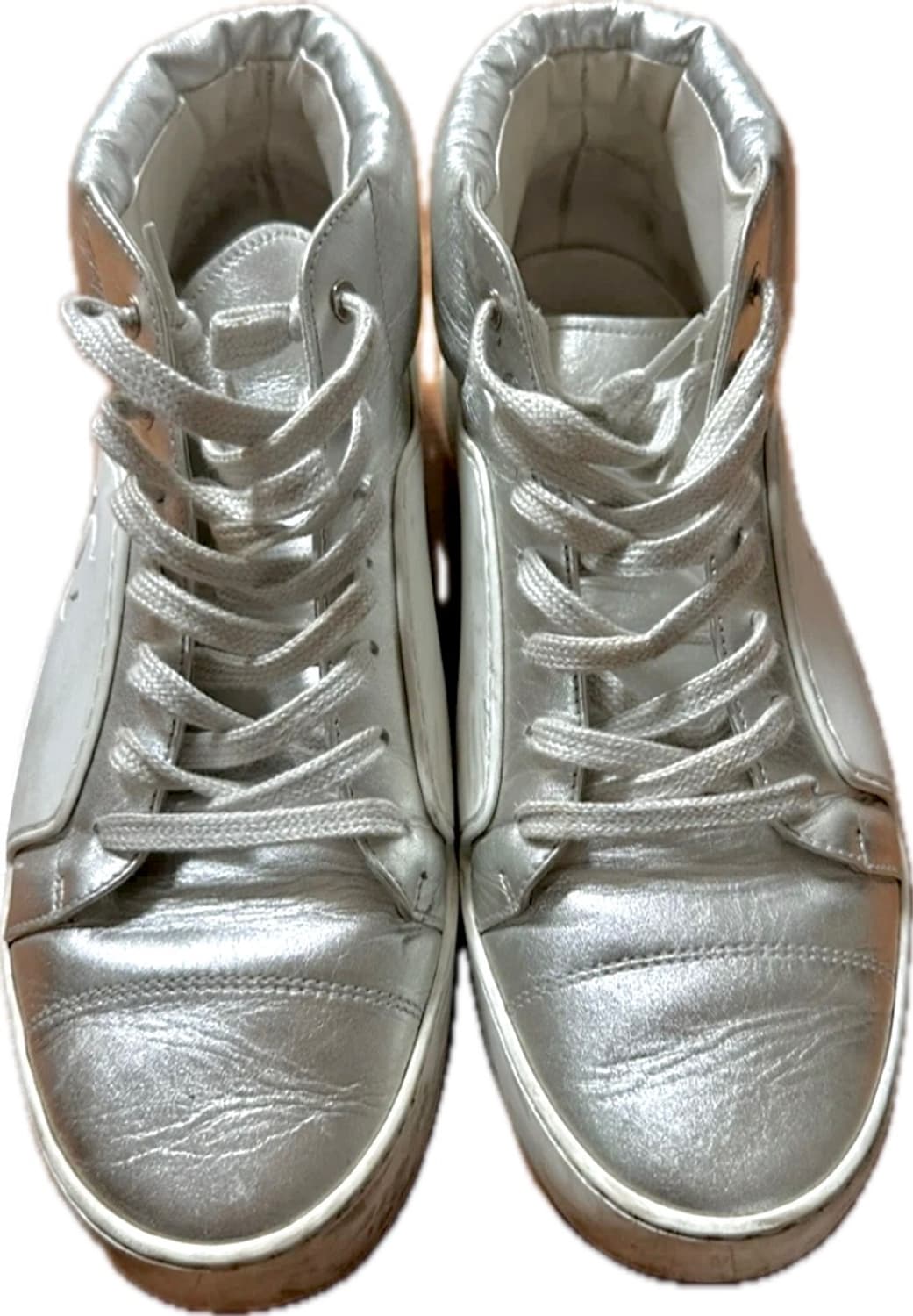 빈티지 샤넬 실버 하이탑 스니커즈 250 상품이미지3