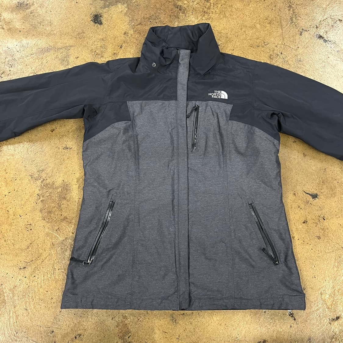 [정품/L] 노스페이스 블랙 회색 바람막이 자켓 b19 상품이미지3
