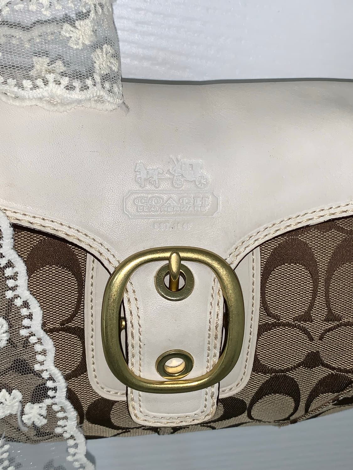 Coach y2k withe mini shoulder bag 상품이미지5