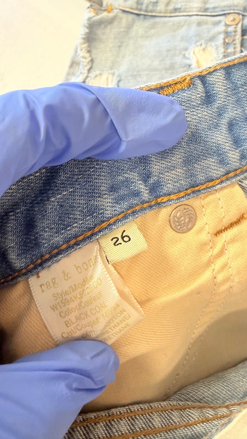 랙앤본 Rag & Bone 데님 숏팬츠 26인치 정가 36만원대 디테일이 상품이미지5