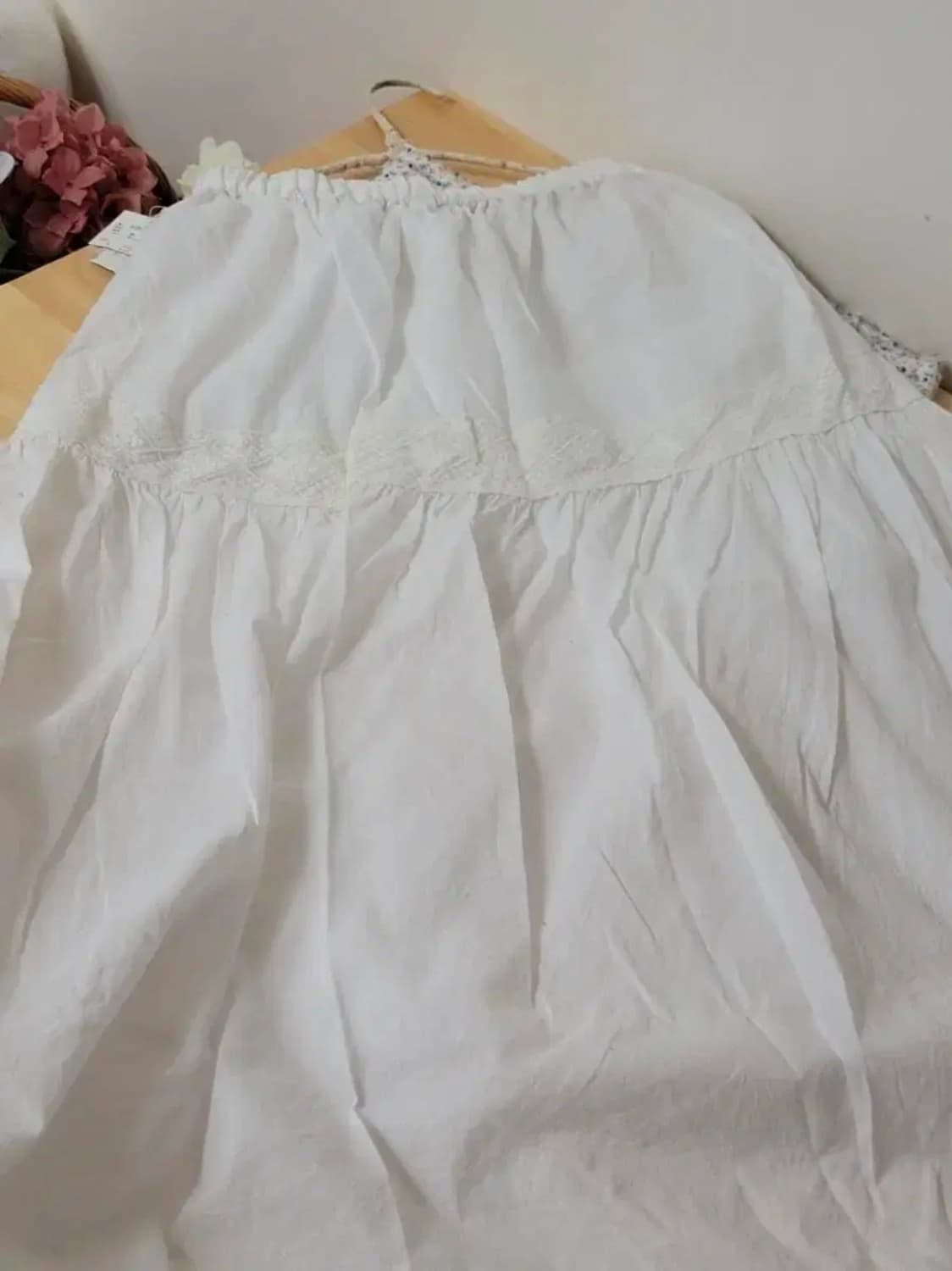 일본빈티지 새제품 화이트 레이스 치마 CINEMACLUB 상품이미지9