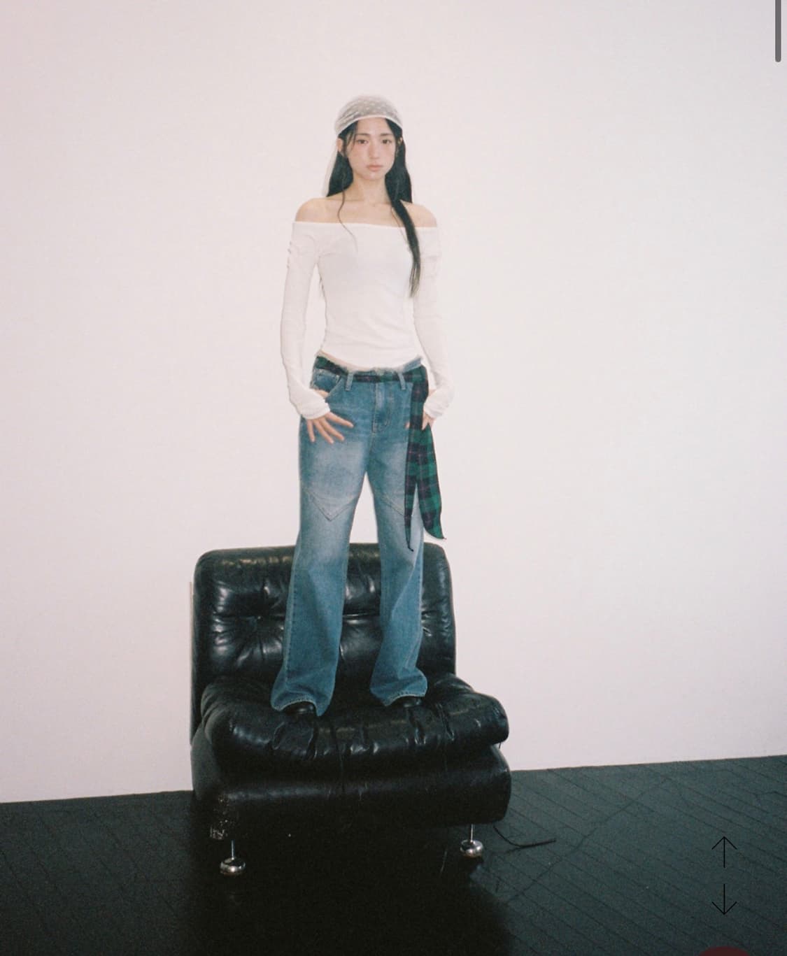 인스아울 웨스턴 데님 S사이즈 새상품 상품이미지3