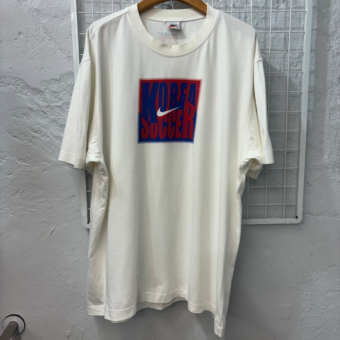 90s 나이키 올드스쿨 코리아 싸커 프린팅 반팔 티셔츠 2XL 상품이미지3