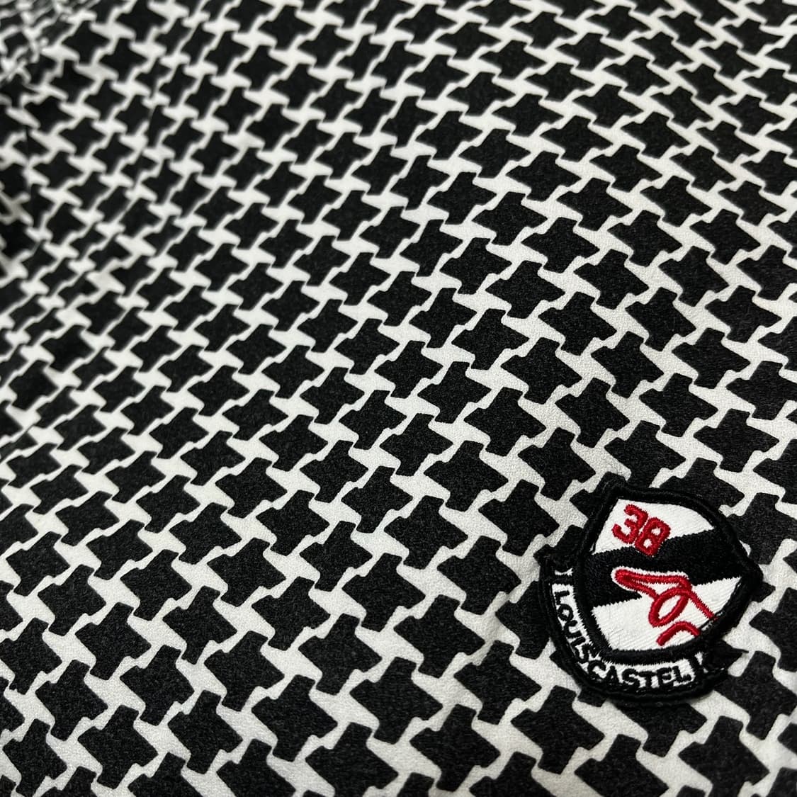 루이까스텔 여성 골프웨어 하운드투스 체크 스판 골프바지 [블랙] 73 상품이미지5