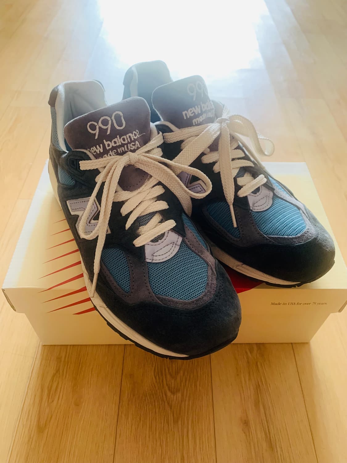 [265] 뉴발란스 990v2 메이드 인 USA 네이비 캐슬락 상품이미지4