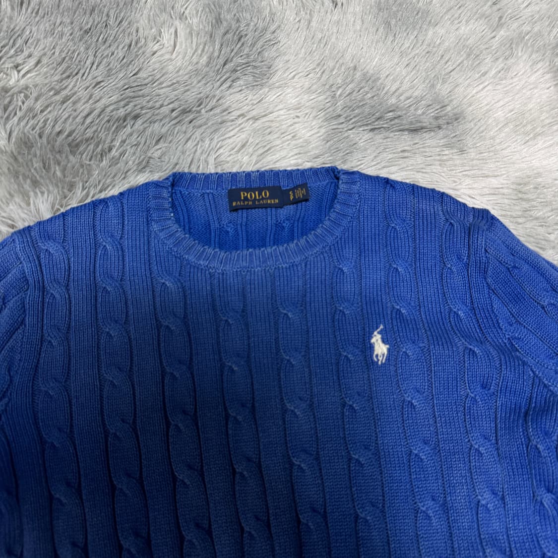 폴로 피그먼트 케이블니트 여성 S사이즈 상품이미지2