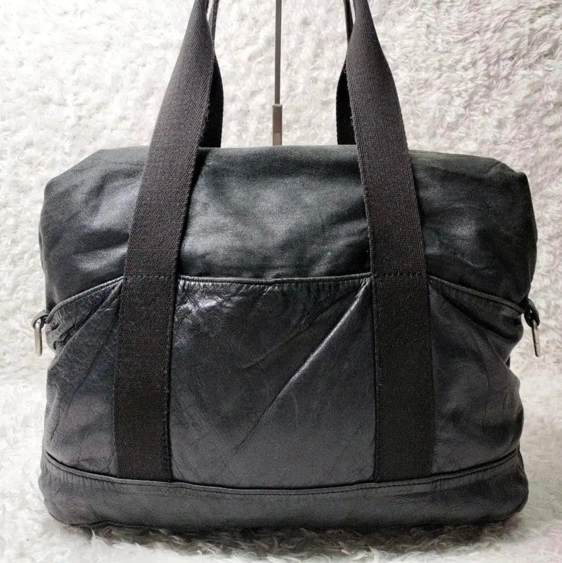 요지 야마모토 소가죽 투웨이 보스톤백 상품이미지2