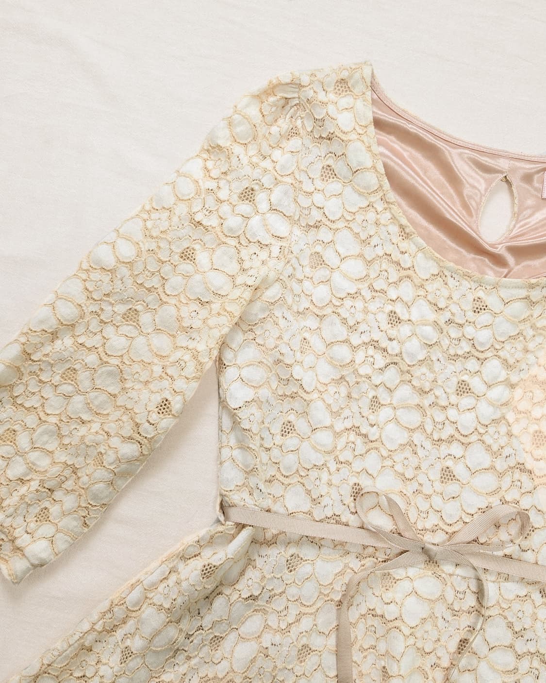 크림 레이스 가든 플레어 원피스
 상품이미지4