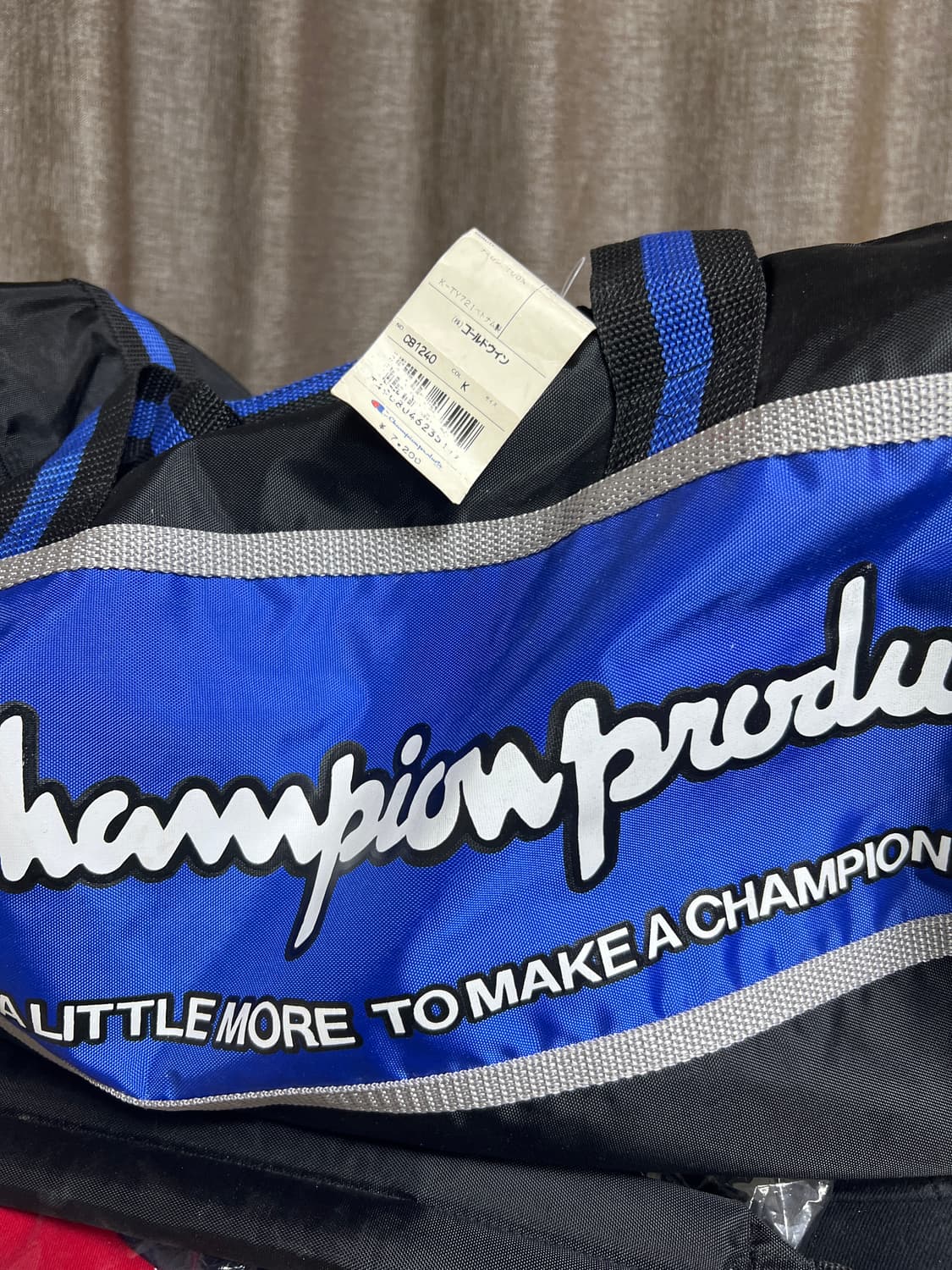 90's 챔피언 빅로고 크로스더블랙 신품 상품이미지3