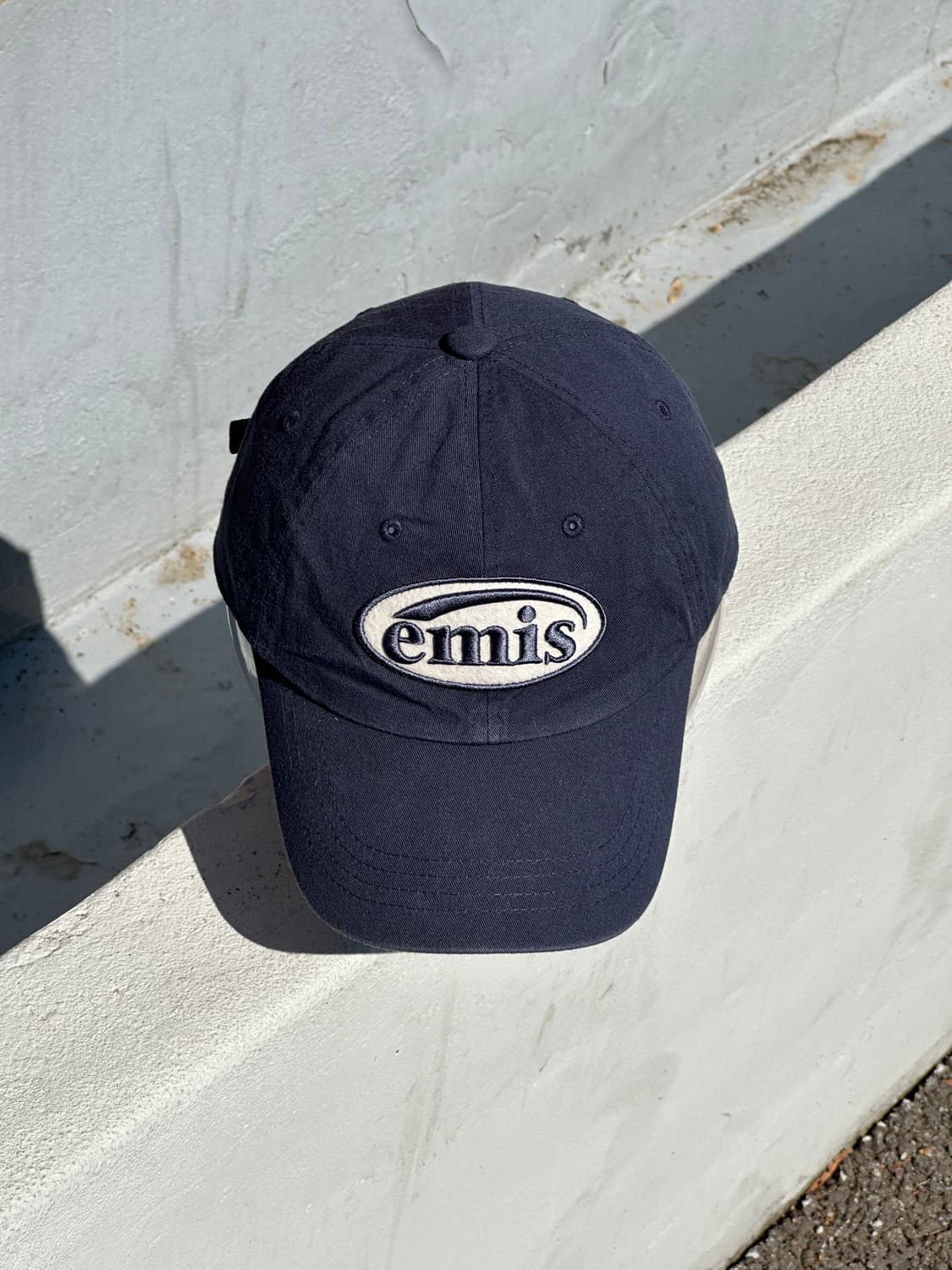 [M-L] EMIS 이미스 네이비 로고 볼캡 모자 상품이미지1