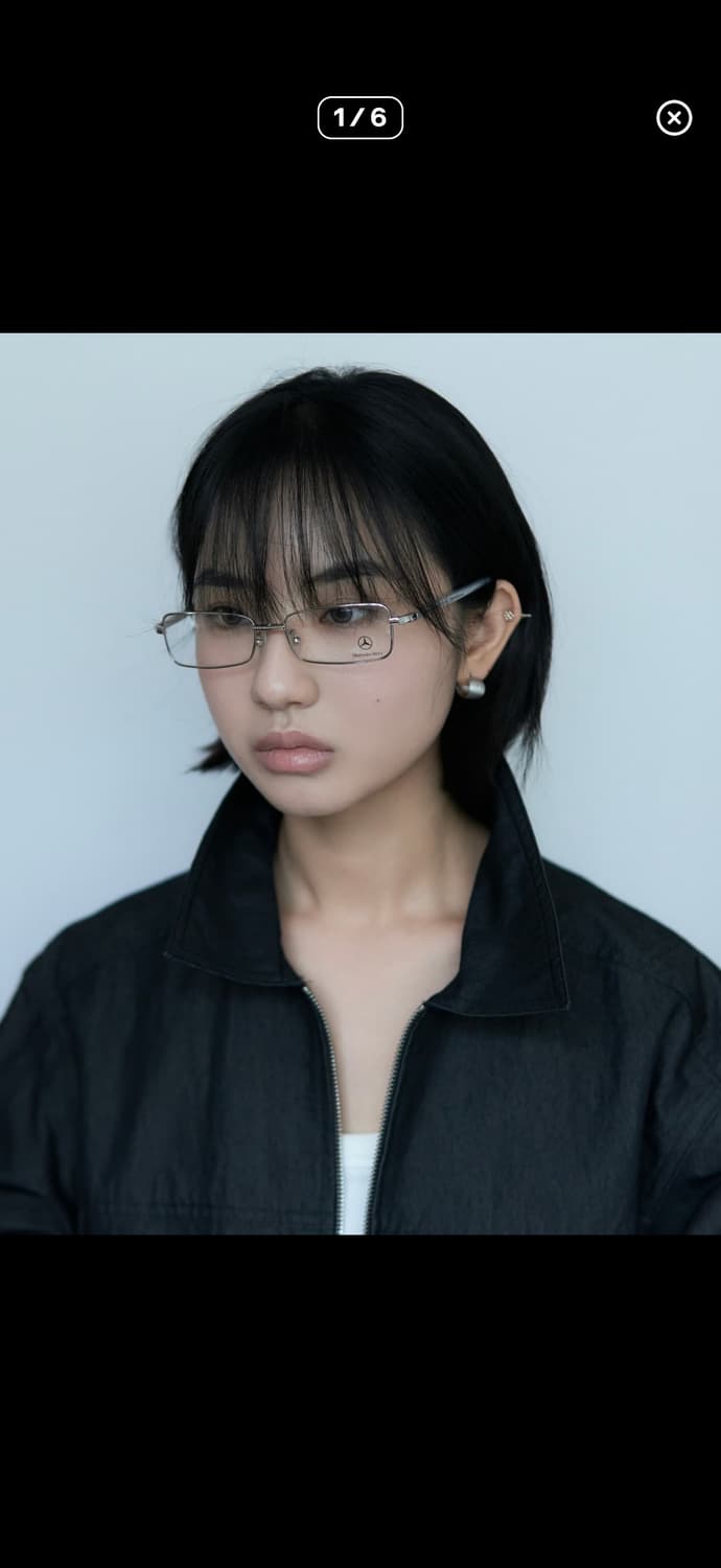 벤츠 실버 프레임 안경 상품이미지1