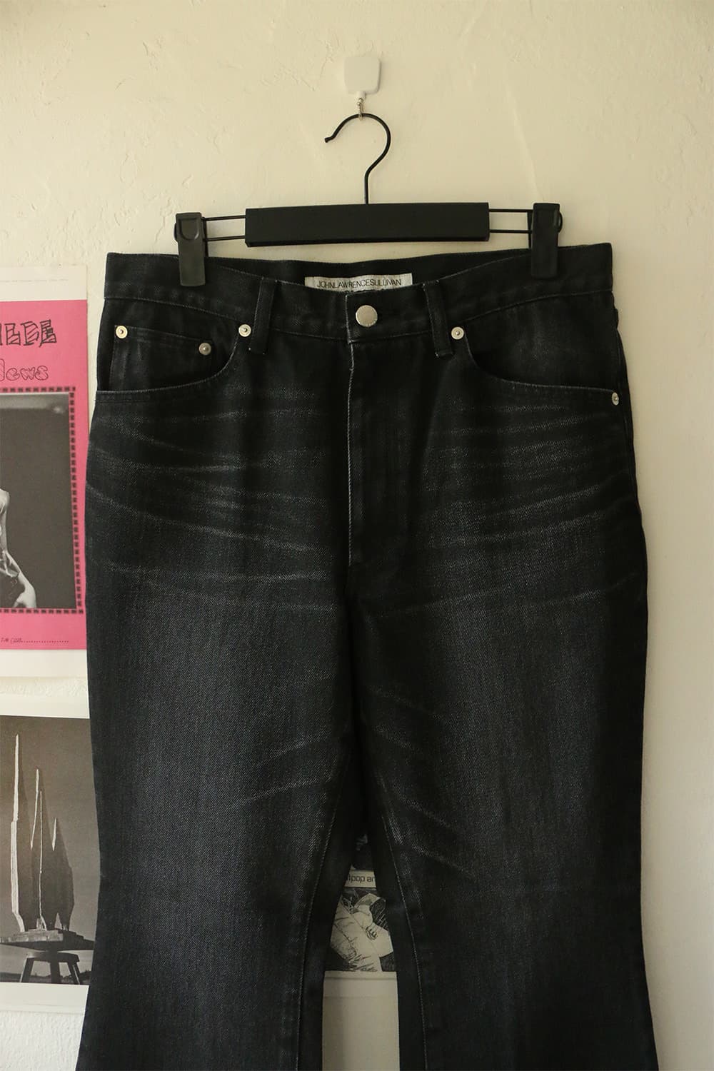 존 로렌스 설리반 블랙 부츠컷 데님팬츠  상품이미지4