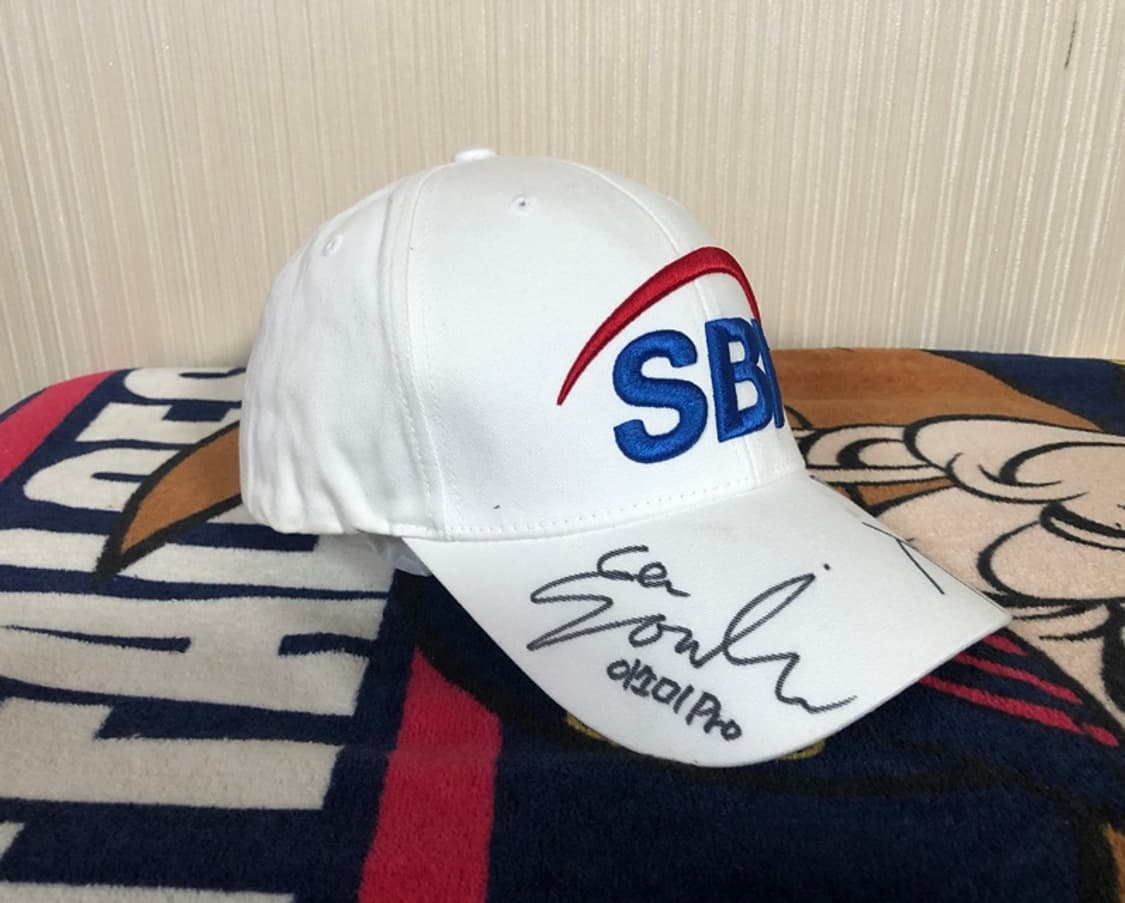 SBI저축은행 골프단 선수모자/캡 이소미/김아림프로 싸인 상품이미지5