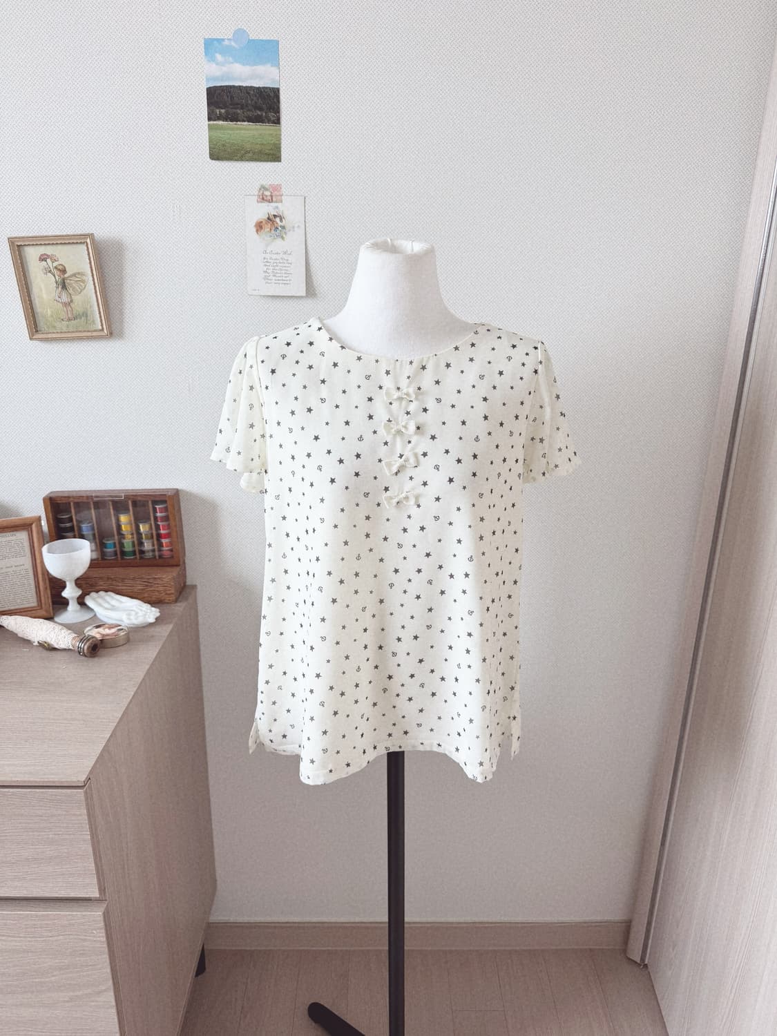 별 반팔 블라우스 상품이미지1