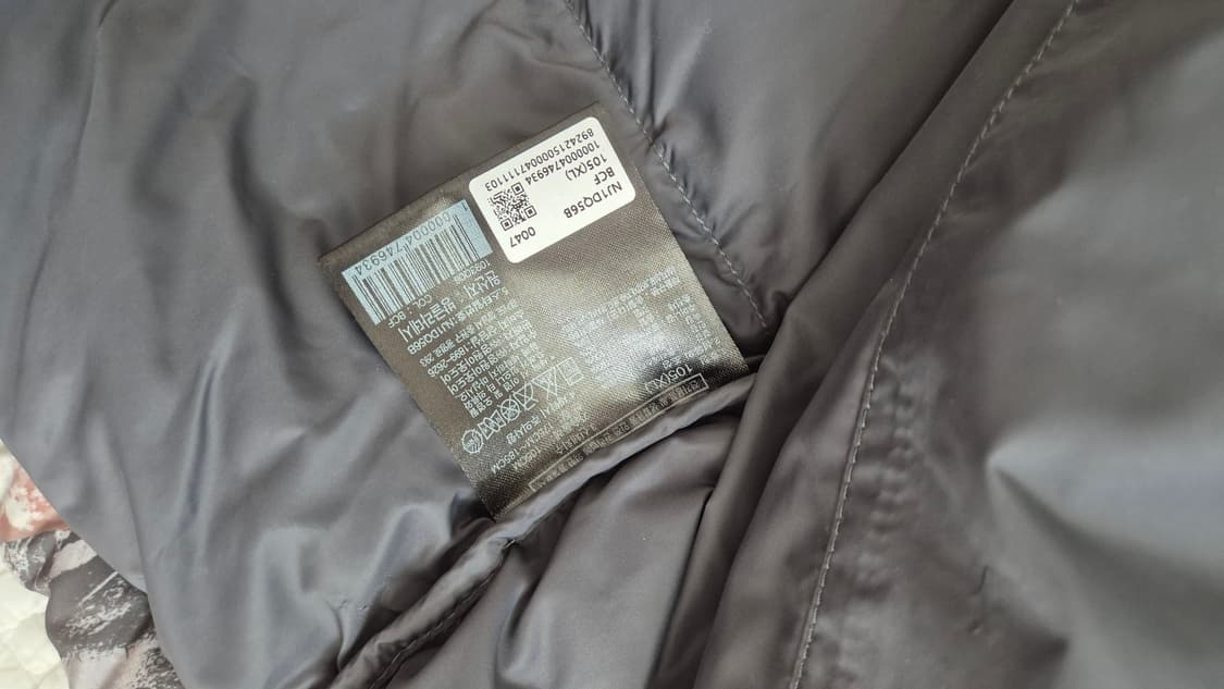 노스페이스 1996 노벨티 눕시 블랙 카모플라주 (XL) 상품이미지4