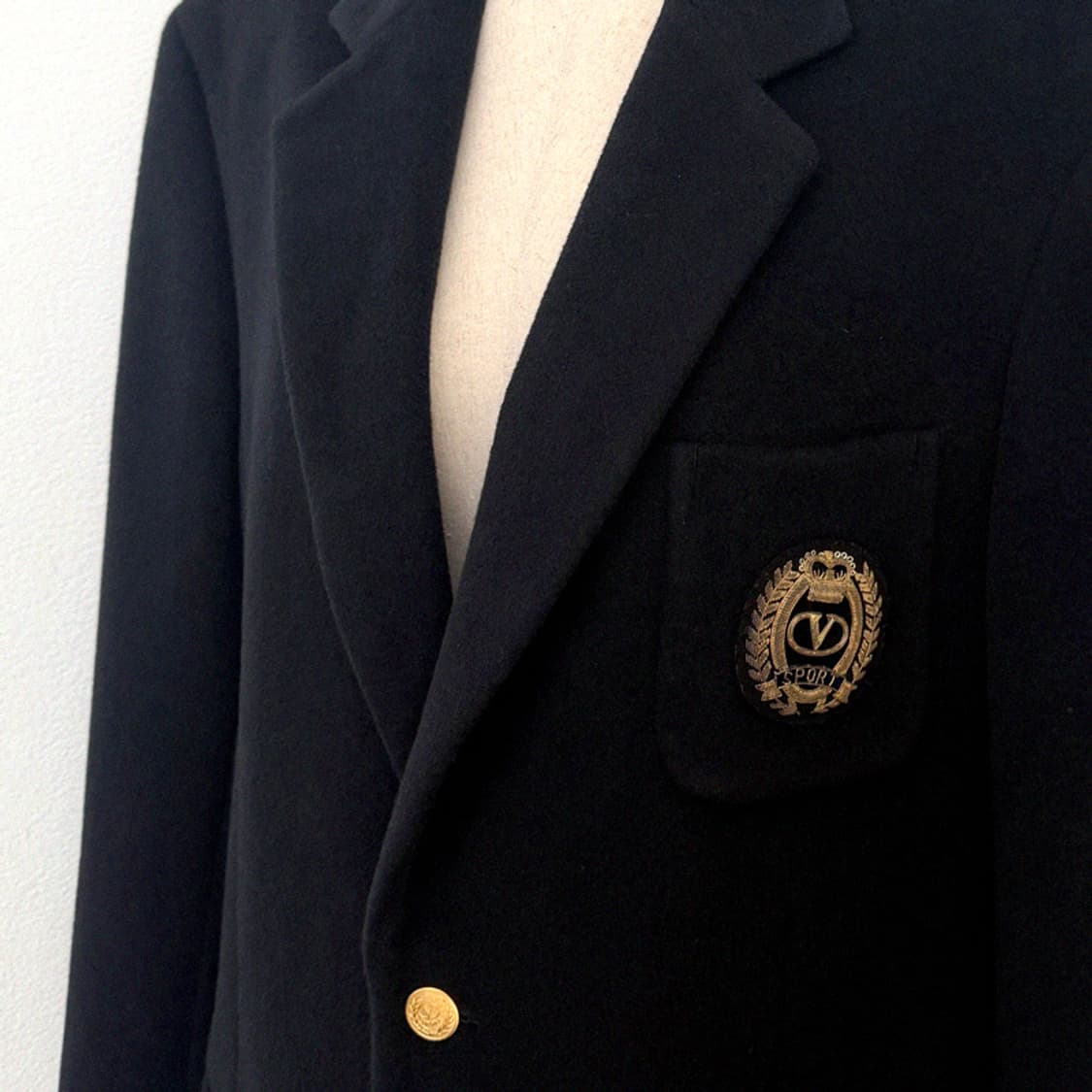 발렌티노 스포츠 엠블럼 와펜 금장버튼 아이비리그 스쿨룩 자켓 상품이미지2