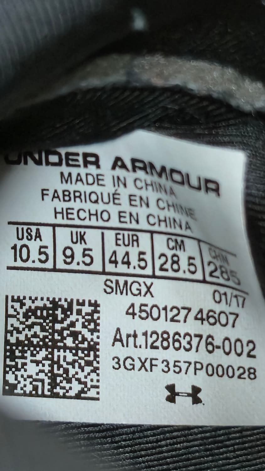 언더아머 285mm- SC 커리 농구화 블랙 상품이미지7