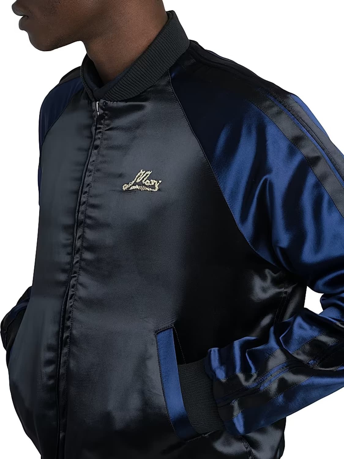 세븐틴 조슈아님 착용) 마르니 24시즌 새틴 벨벳 봄버 자켓 스카쟌 상품이미지6