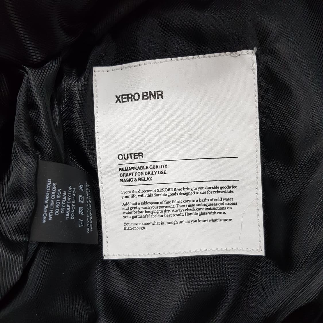 XERO 블랙 항공점퍼 L사이즈  상품이미지4